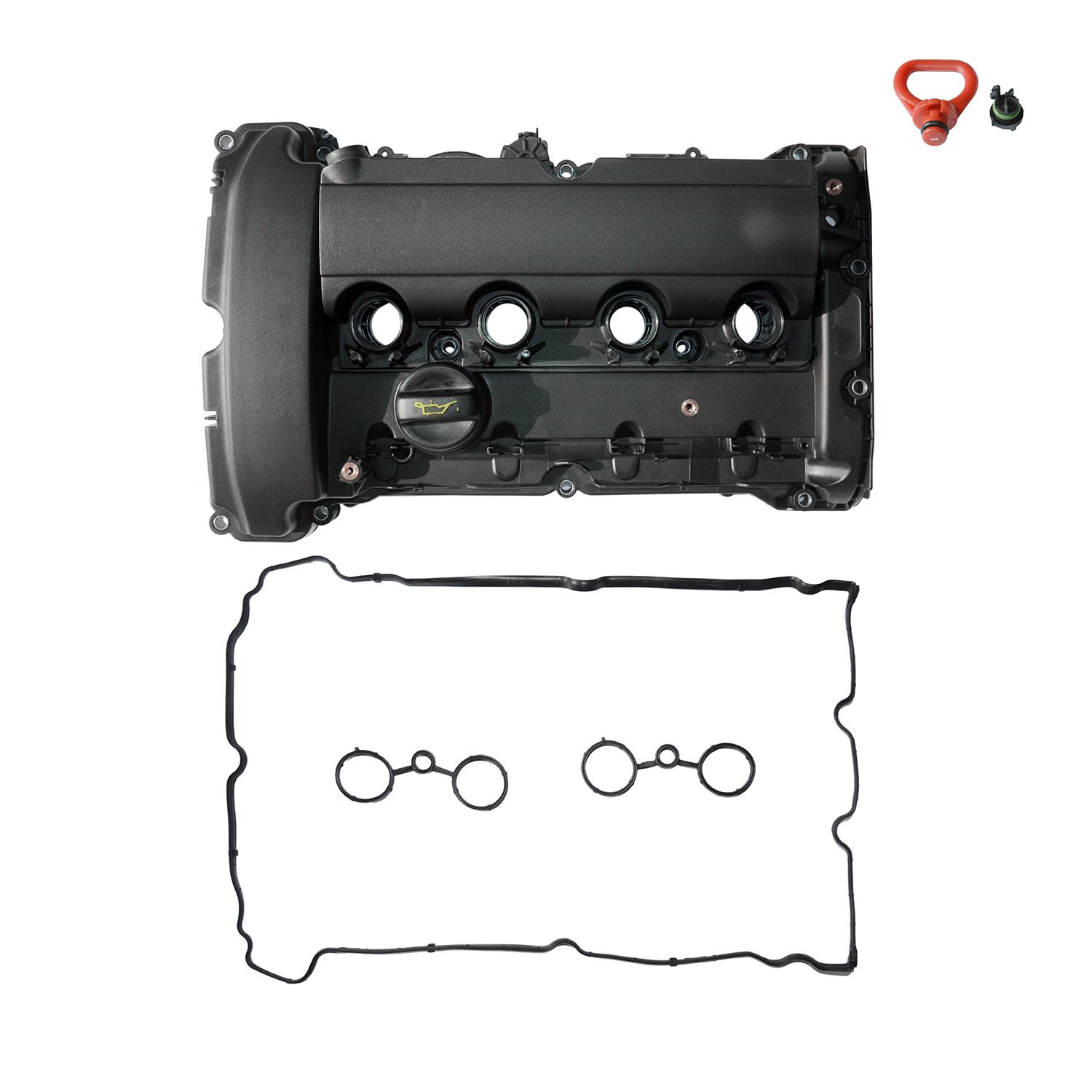 Ventildeckel für Motorzylinder R55 R56 R57 R58 JCW Modelle mit 1.6T N14 Motor #11127646555 11127585907 11127572854 11127561714 1127534
