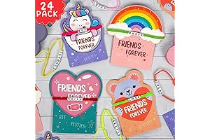 Unique VALENTINE'S DAY GIFT SET: Valentine Cards and Friendship Bracelets
