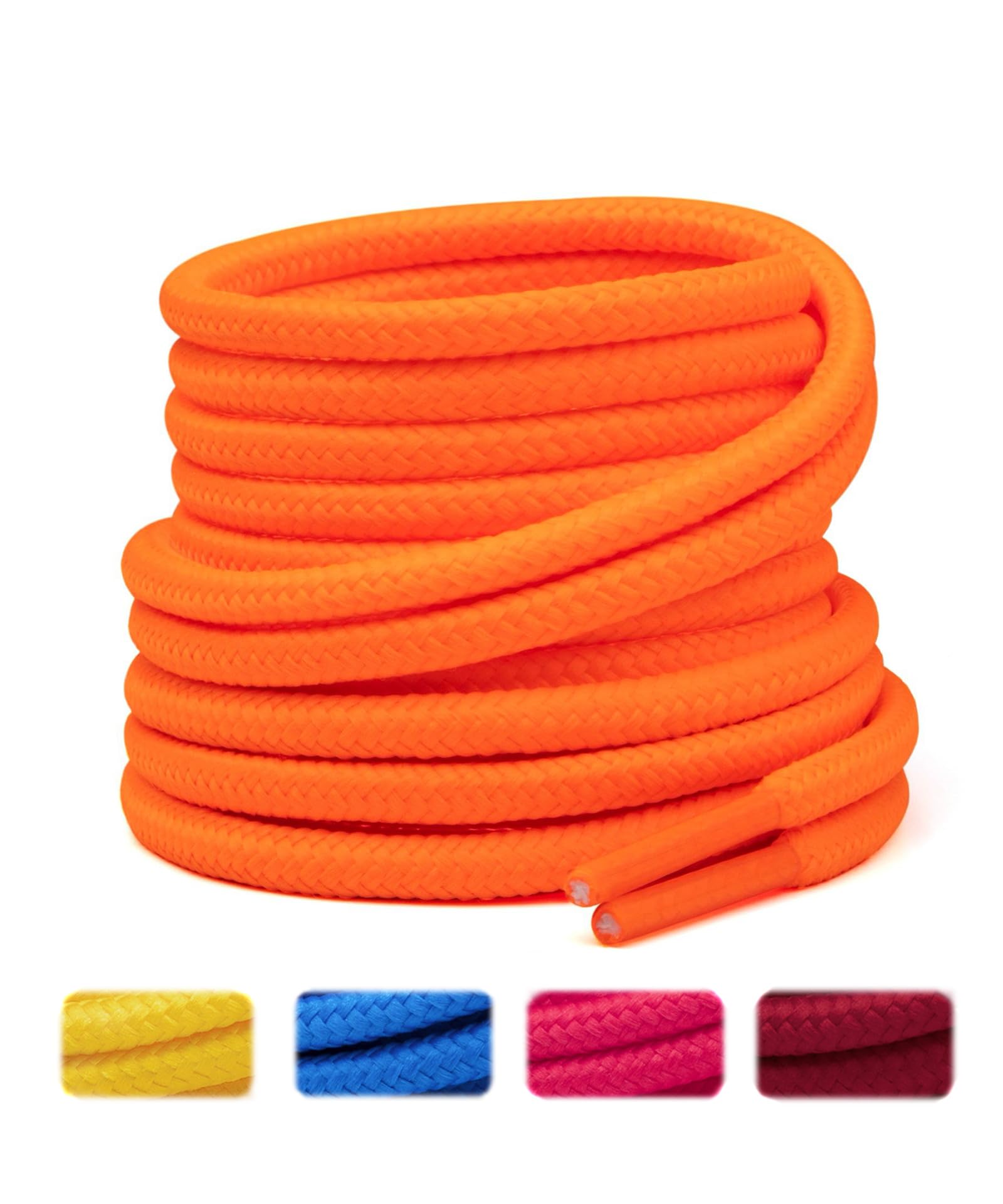 Handshop 2 Pairs Round Boots Shoelaces, Heavy Duty Outdoor Shoe Laces