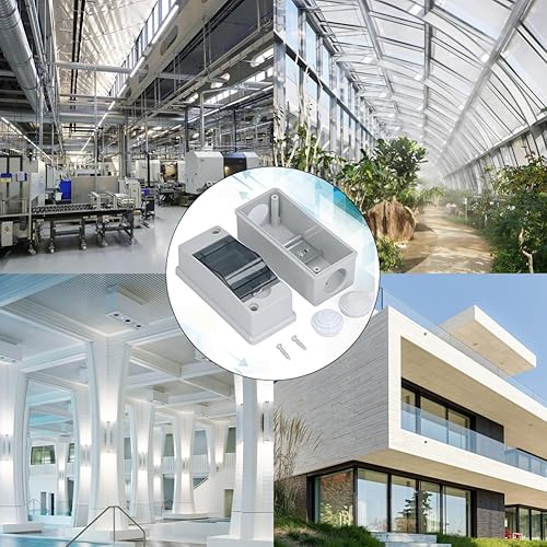 Miniatura 6 de Caja de disyuntor de 2 vías, caja de riel DIN Caja de protección de distribución MCB IP65 Disyuntor impermeable Caja de conexiones electrónica,