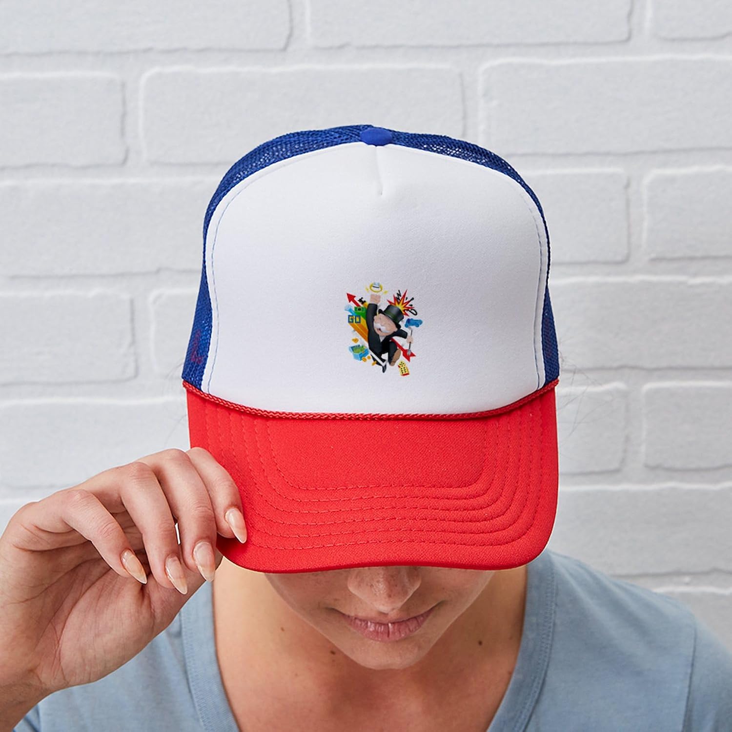 CafePress Monopoly Adjustable Snapback Trucker Hat