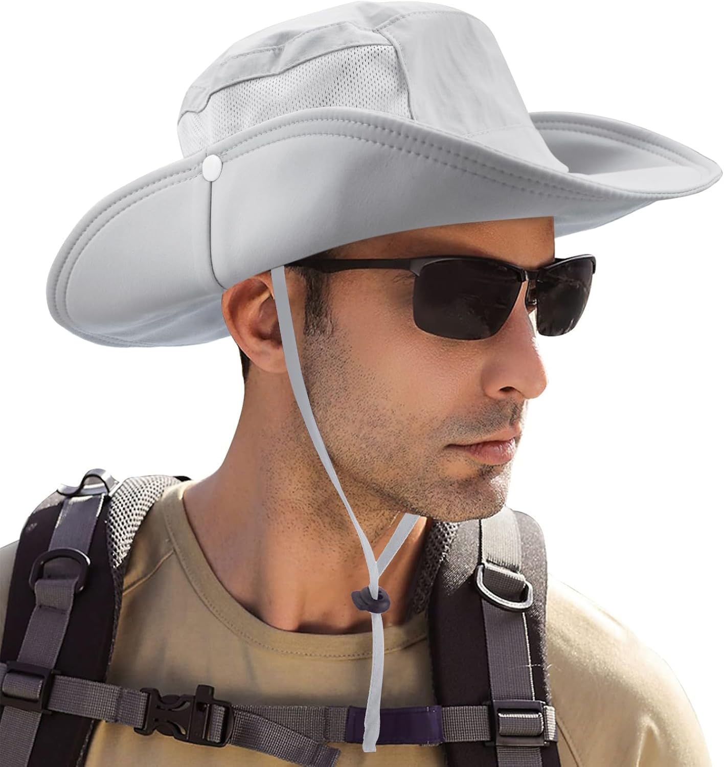 Sun Hats for Men Women UPF 50+ Waterproof Breathable Wide Brim Bucket Hats Summer UV Protection Fishing Hat - Image 5