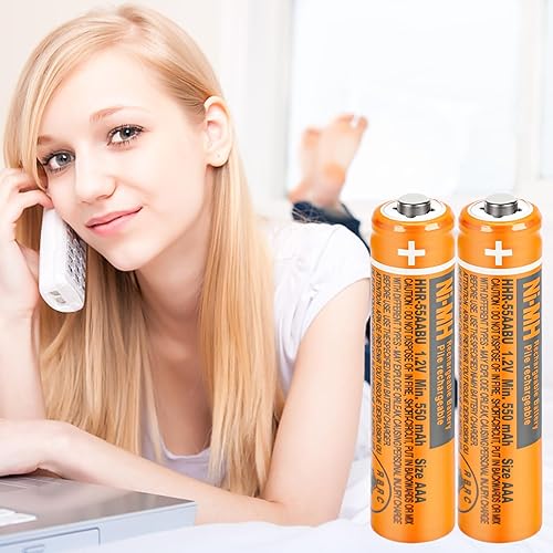 Miniatura 9 de OSIM Paquete de 12 pilas recargables HHR-55AAABU NI-MH AAA de 1.2 V 550 mAh AAA NiMH baterías recargables para teléfonos inalámbricos Panasonic,
