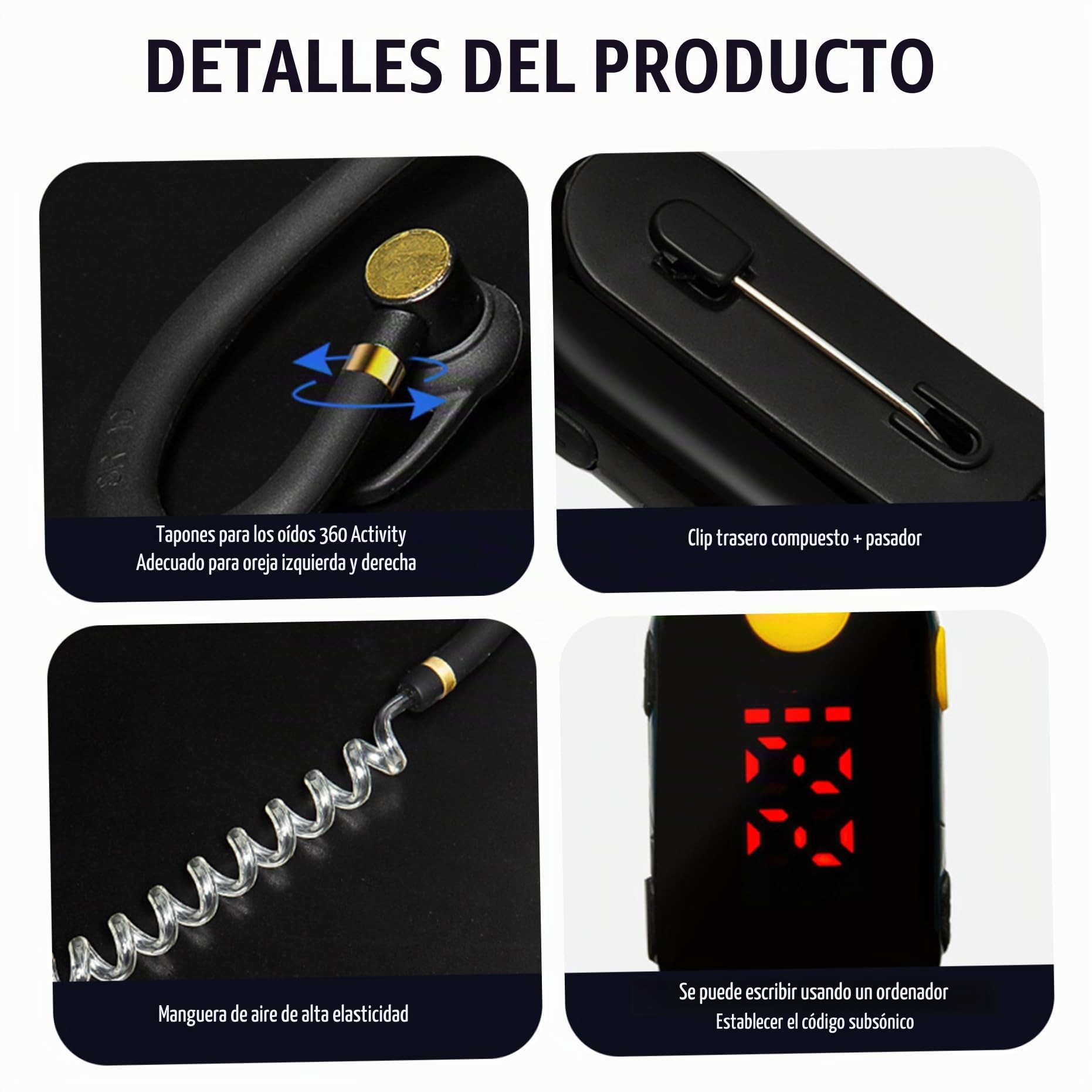 Mini Walkie Talkie, 2 PCS Mini Walkie Talkies, Transceptor Portable FM Pequeños Talkies para restaurantes, supermercados, Hospital, Turismo, Impermeable