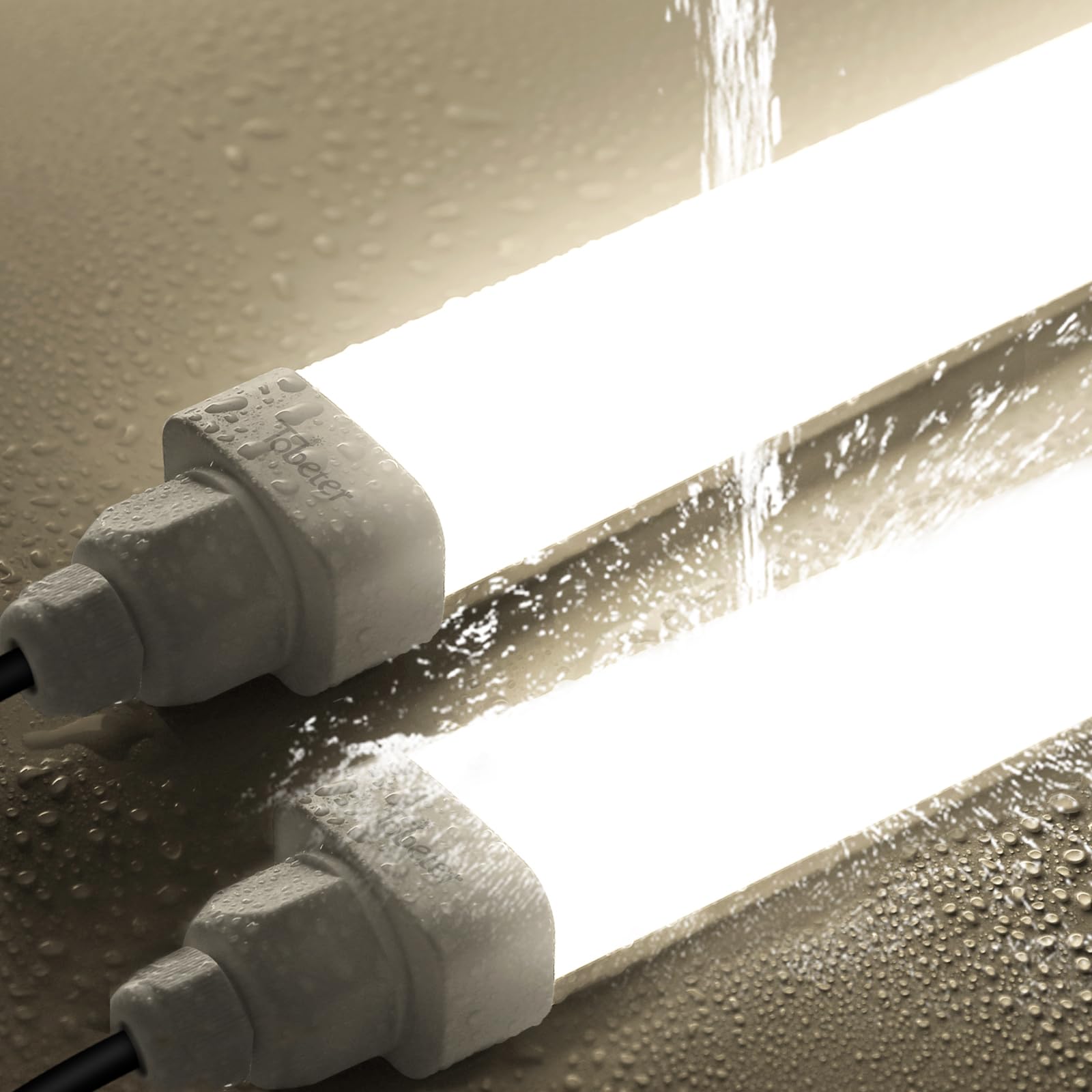 Tobeter 2 Stück LED Feuchtraumleuchte 115cm, 36W 3600LM LED Feuchtraumlampe im Reihenschaltung, IP65 Wasserfest Werkstattlampe für Keller Garage Feuchtraum, Neutralweiß 4000K