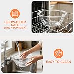 Plastic Mixing Bowl, Sourdough Bread Making Pot Large Capacity Non Stick Kneading Holder Clear Ingredients Food Prep Serving Container for Dough, Eggs, Fruit (S)