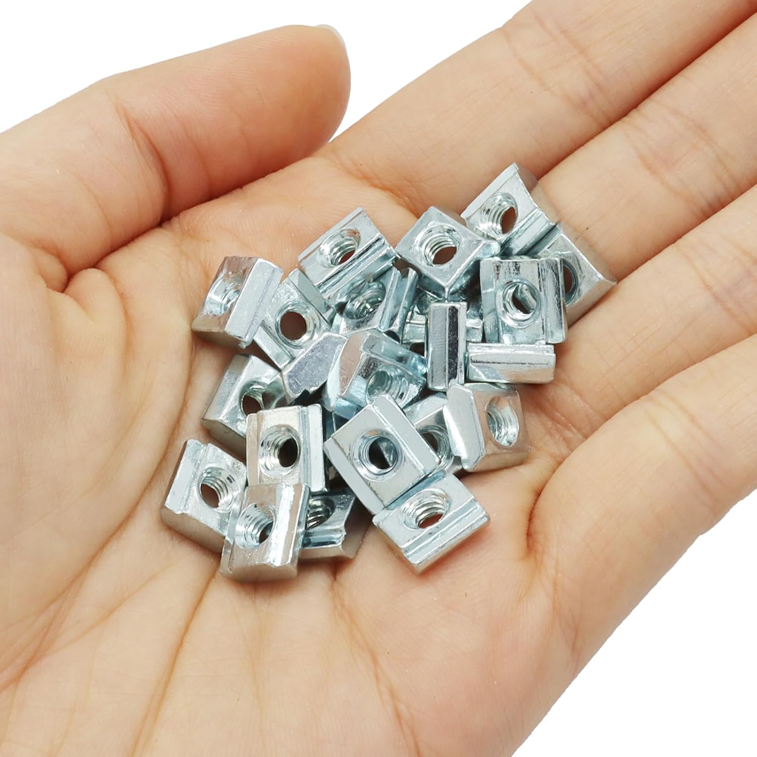 M4 Sliding T Nuts, 100-Pack, 6mm T-Slot