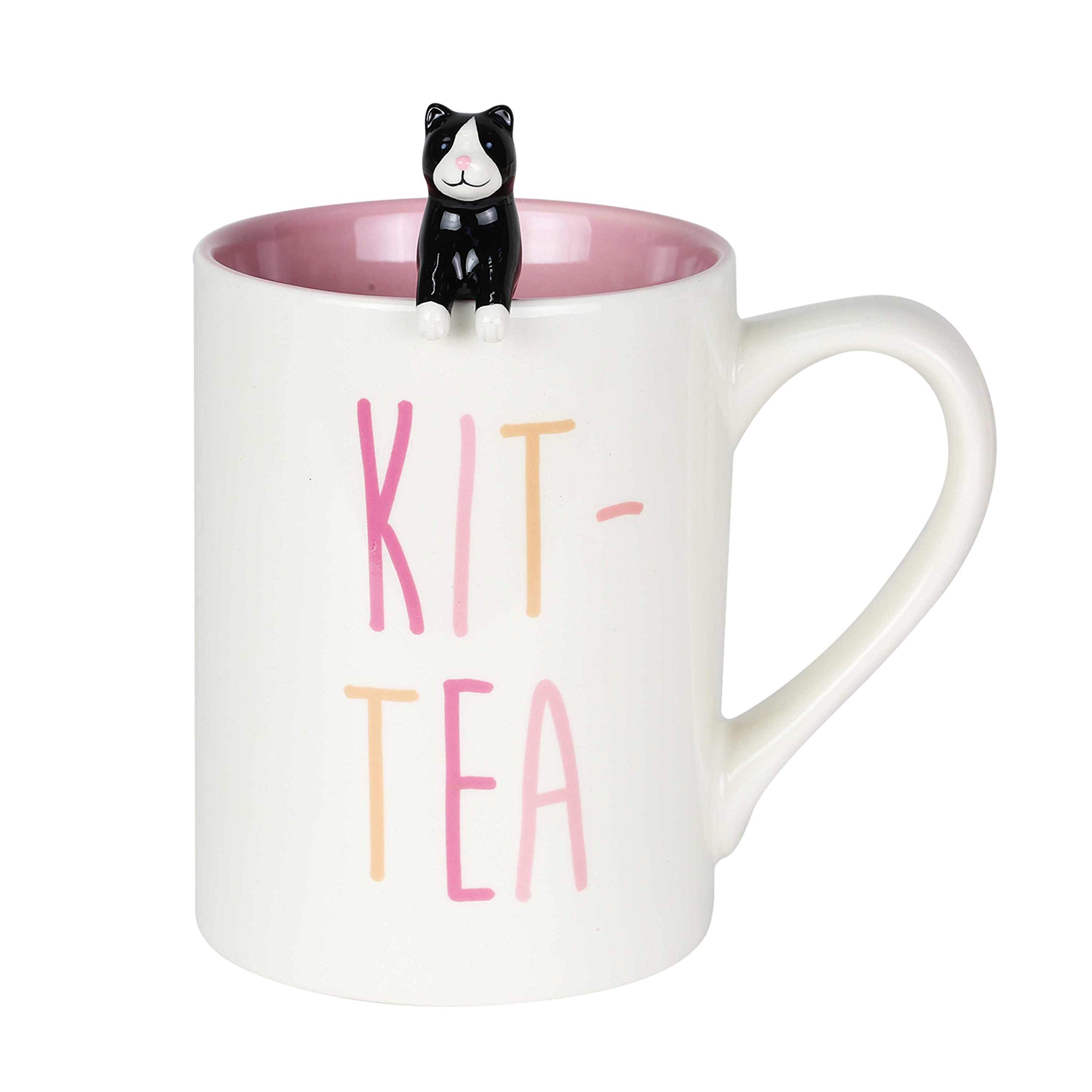 Mug chat Kit-Tea pour vos pauses thé cocooning à la maison