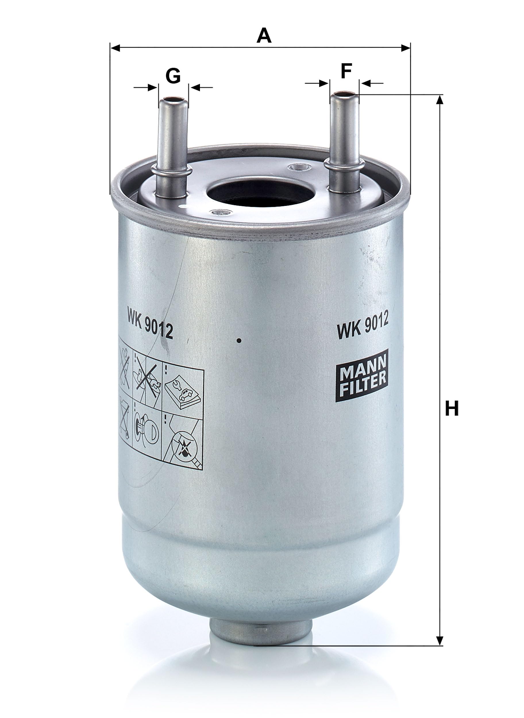 MANN-FILTER WK 9012 x Filtro carburante - per Autovetture + veicoli commeriali