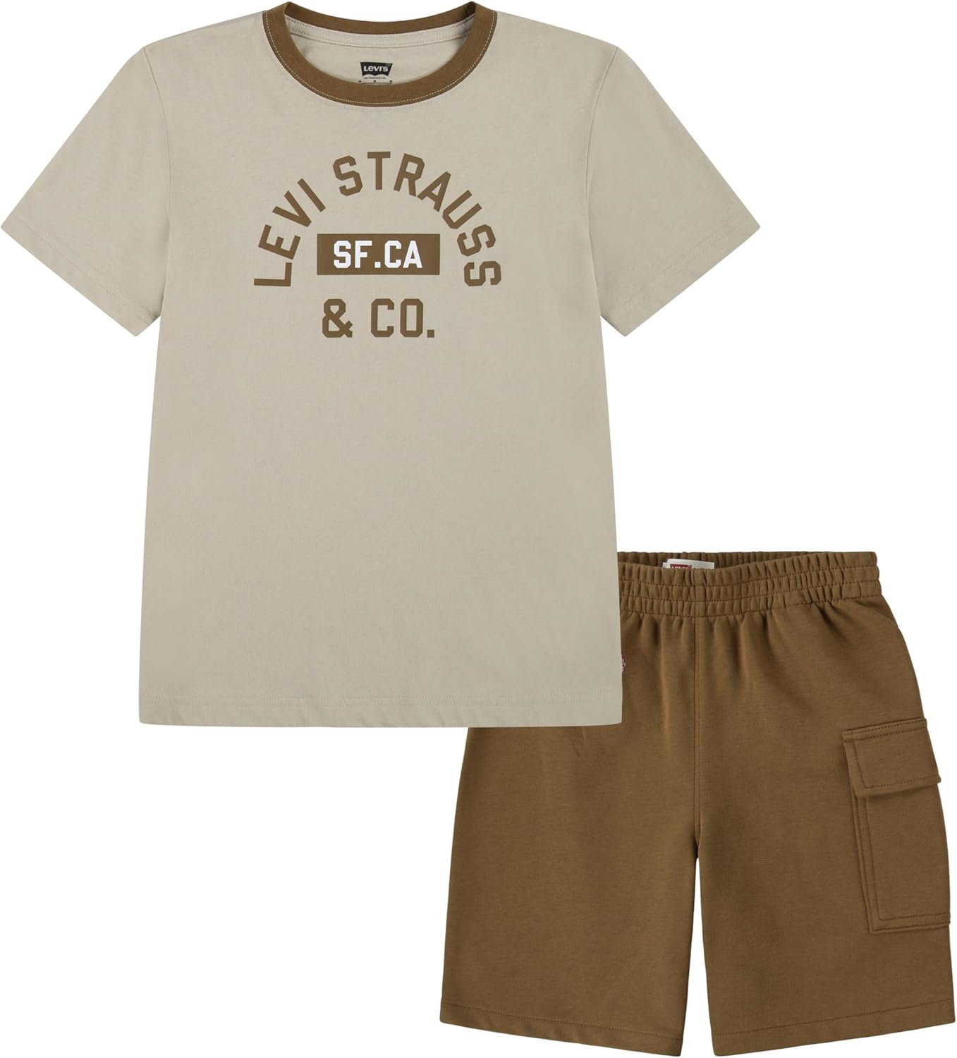 Levi's boys And Baby Graphic T-shirt and Shorts 2-piece Outfit Set - Picture 30 of 49