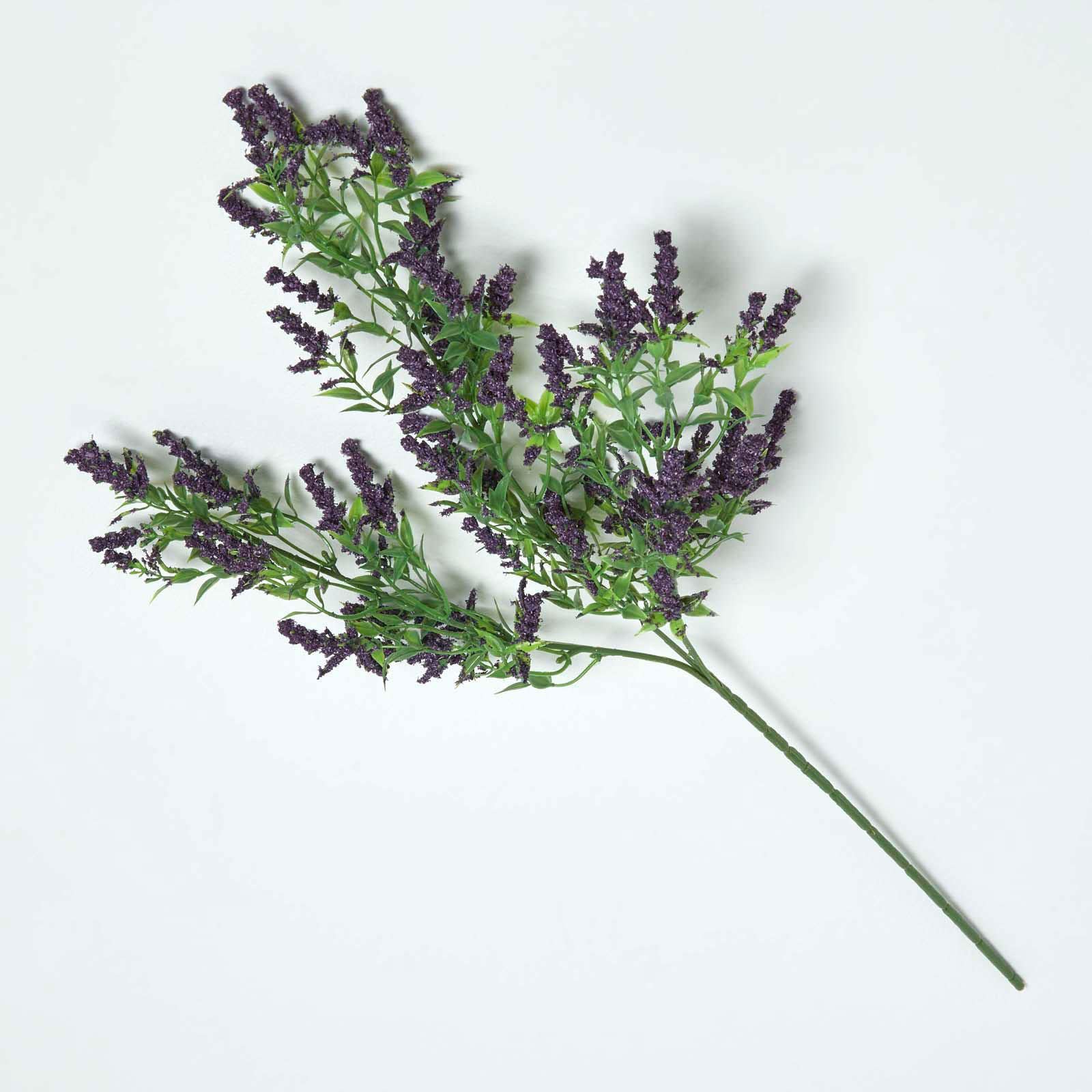 Homescapes Unisex Purple Lavender Spray Single Stem 69 Cm