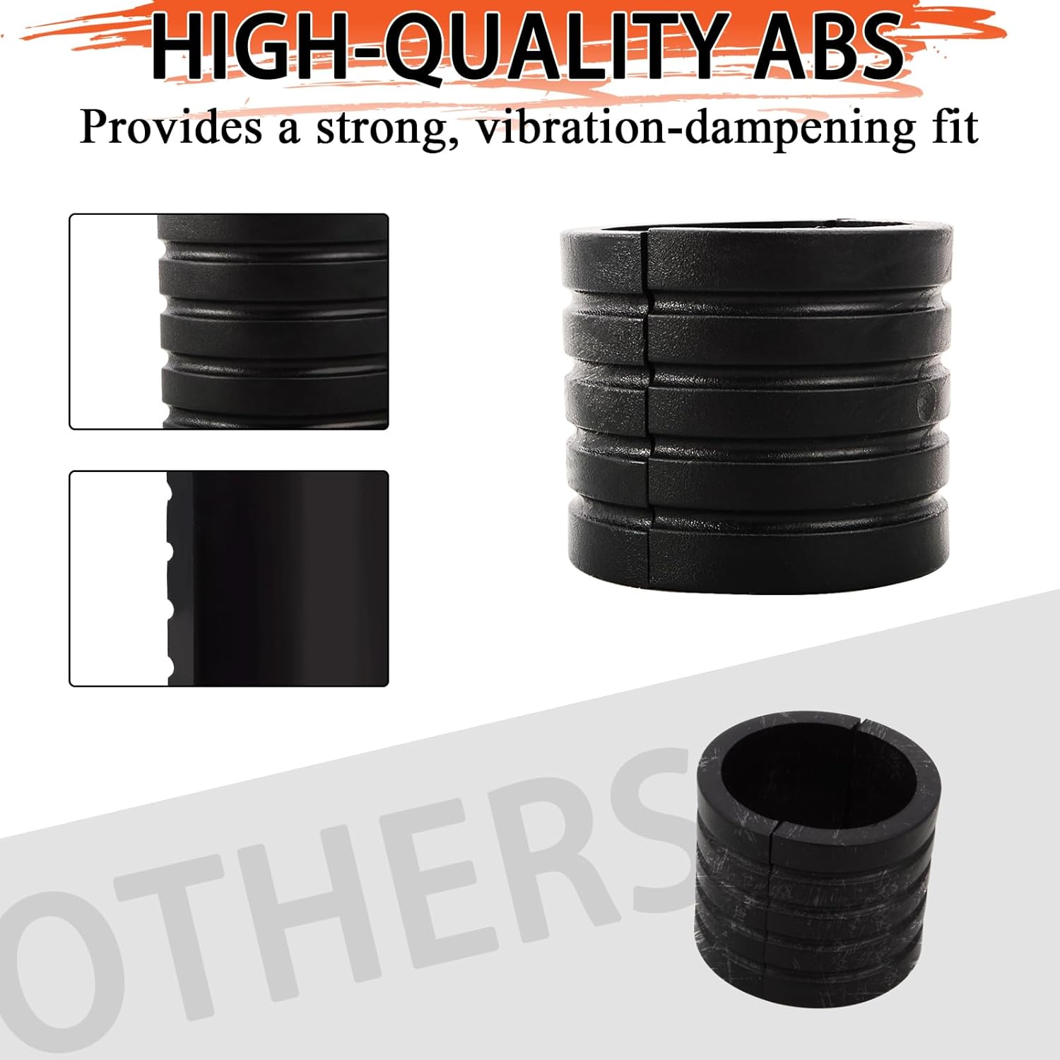 FOVPLUE Universal Motorcycle Highway Peg Mount Spacers/Rubber Bushings, Convert 1.25'' Footpeg Mount to 1'' Engine Guard/Crash Bar,for Harley Sportster Dyna/Honda/Yamaha/Kawasaki/Suzuki/Triumph/BMW