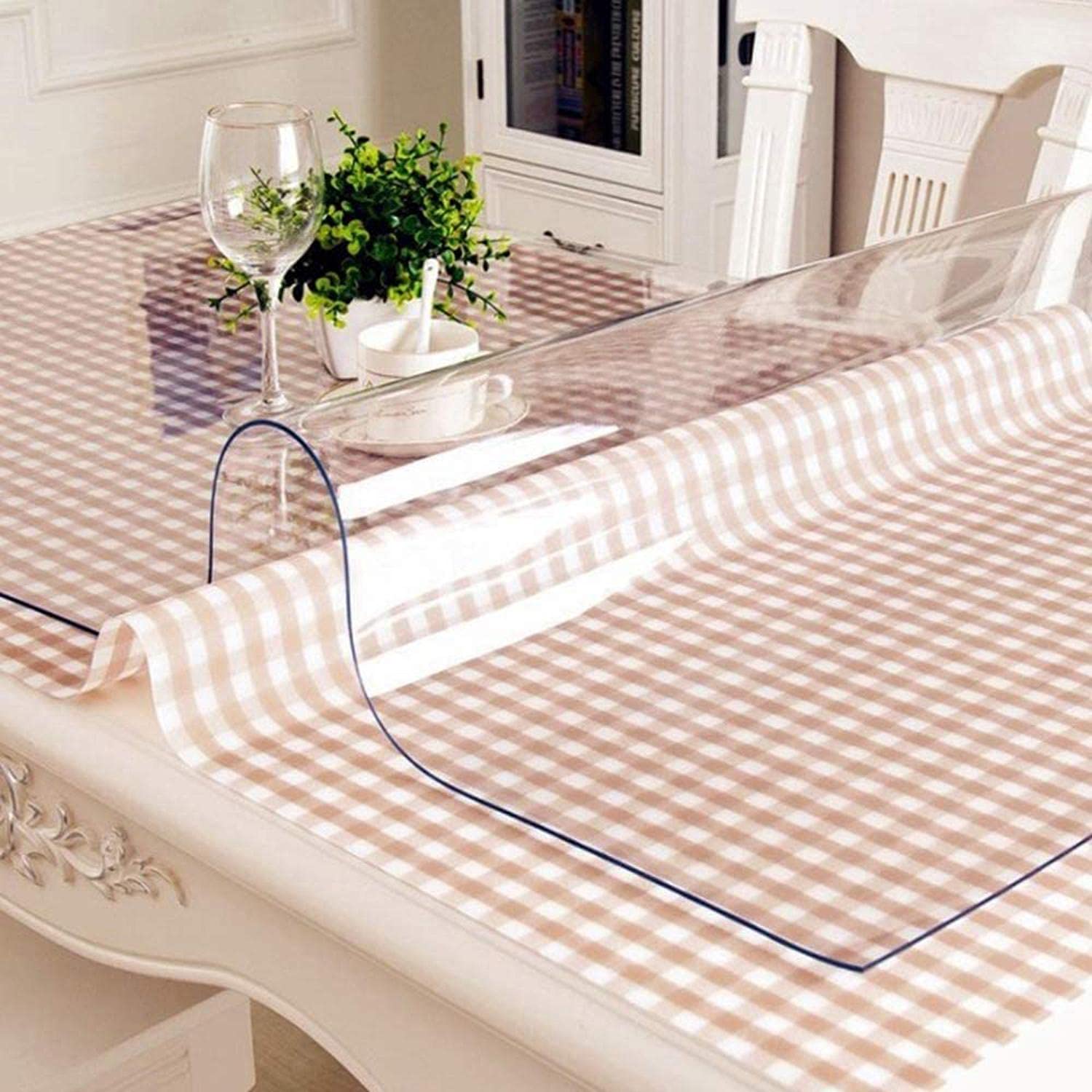 Sous-main de bureau d'étude transparent pour écriture imperméable résistant à la chaleur tapis de bureau 60x120cm cmtapis de table protecteur transparent pour