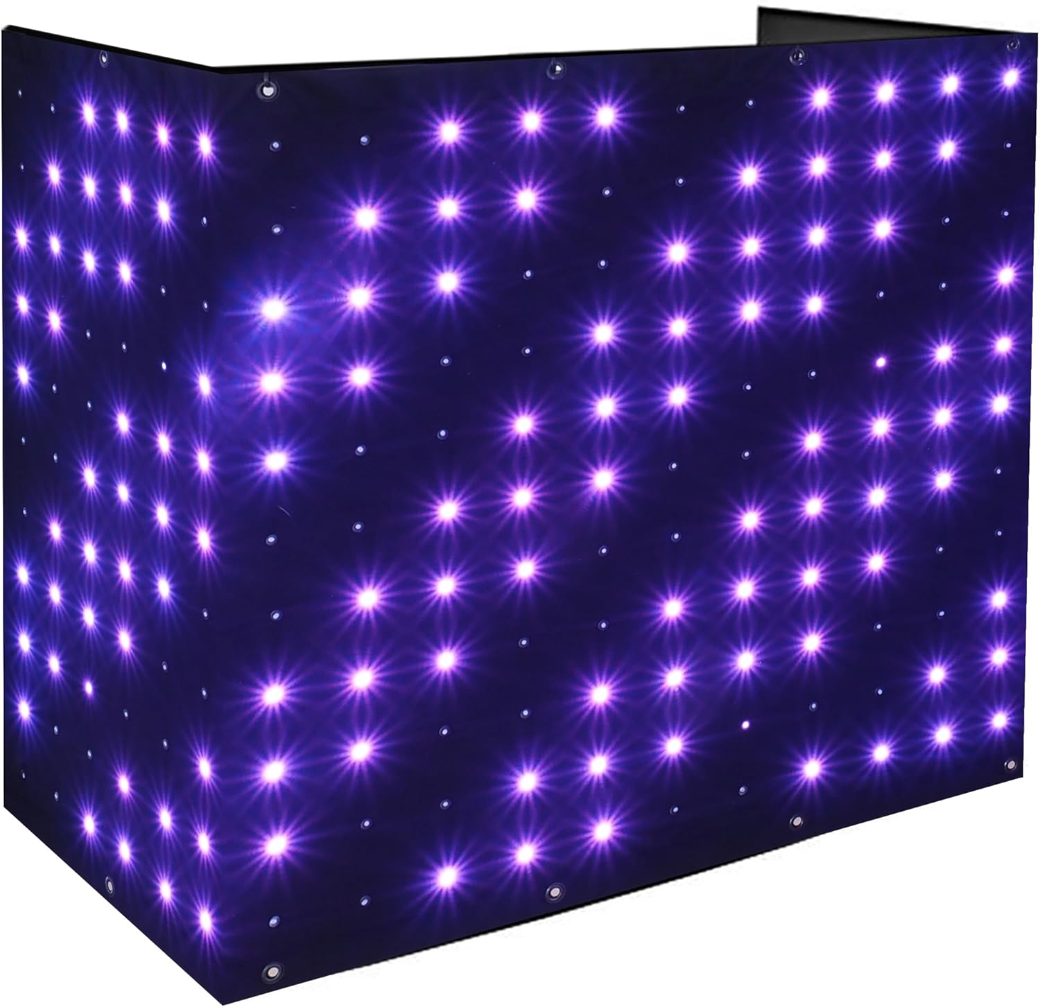 LED Motion Drape Facade 3.3ft x 6.9ft Pitch 90mm 242 LEDs Sound-Activated/App Control for DJ Booth and Stage Backdrop