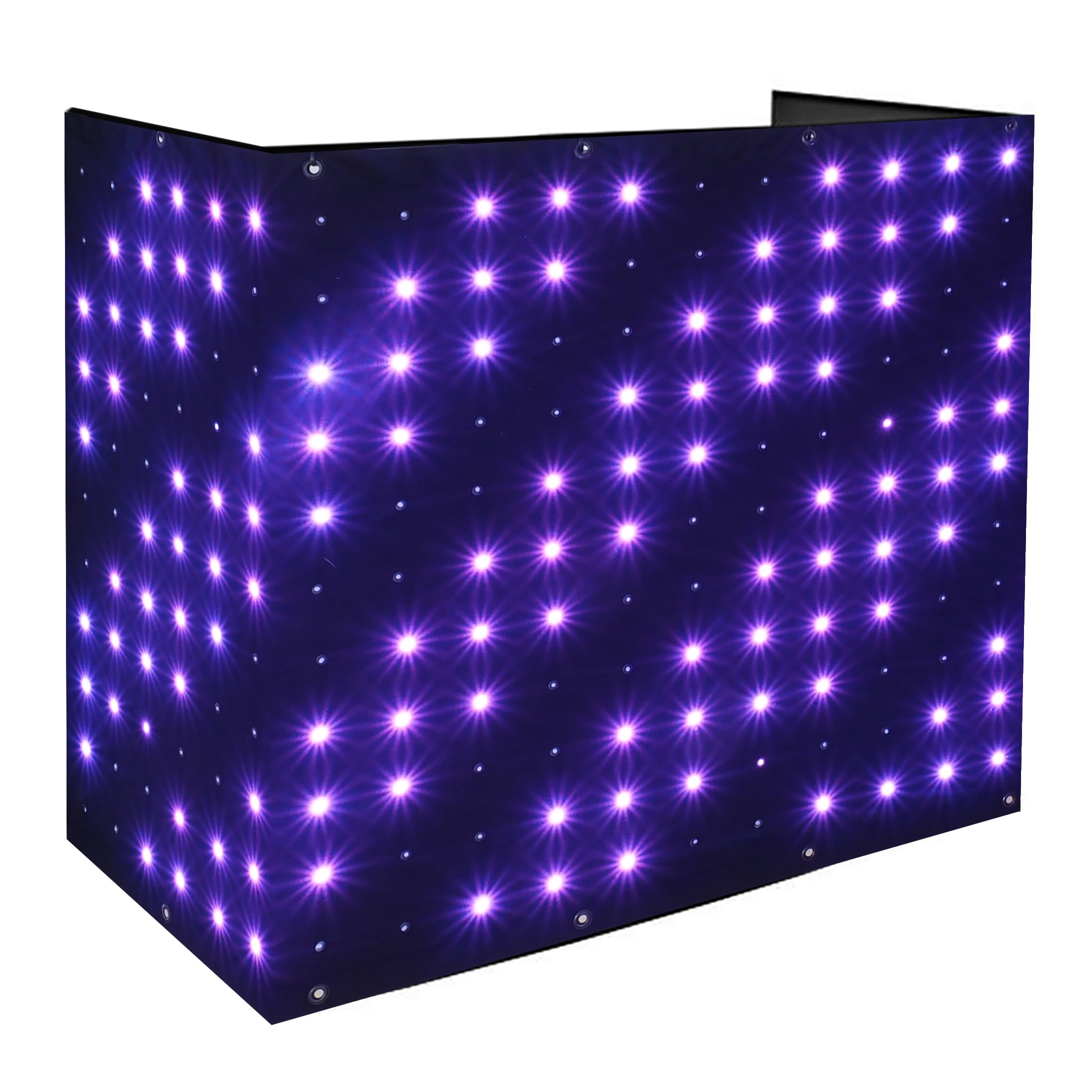 Photo 1 of KHXED LED Motion Drape Facade 3.3ft x 6.9ft Pitch 90mm 242 LEDs Sound-Activated/App Control for DJ Booth and Stage Backdrop
