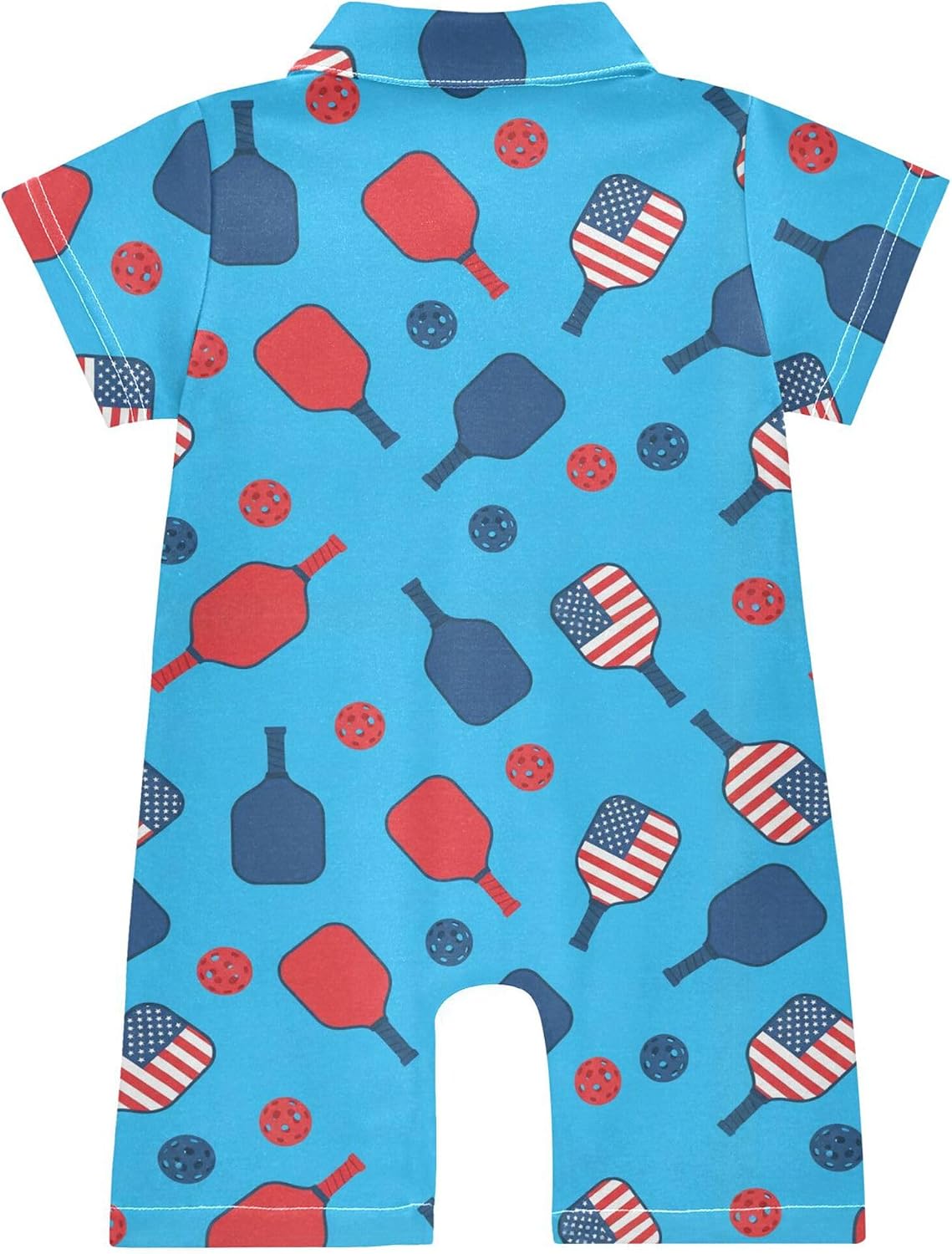 Baby Polo Romper Infant Onesie Short Sleeve Cartoon Jumpsuit Outfits Newborn Cloths 3-24 Months