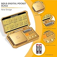 Vista 2 de Báscula digital de bolsillo de 10.58 oz x 0.00 oz de precisión, pequeña báscula de oro de alta precisión, peso digital gramos y onzas para joyas