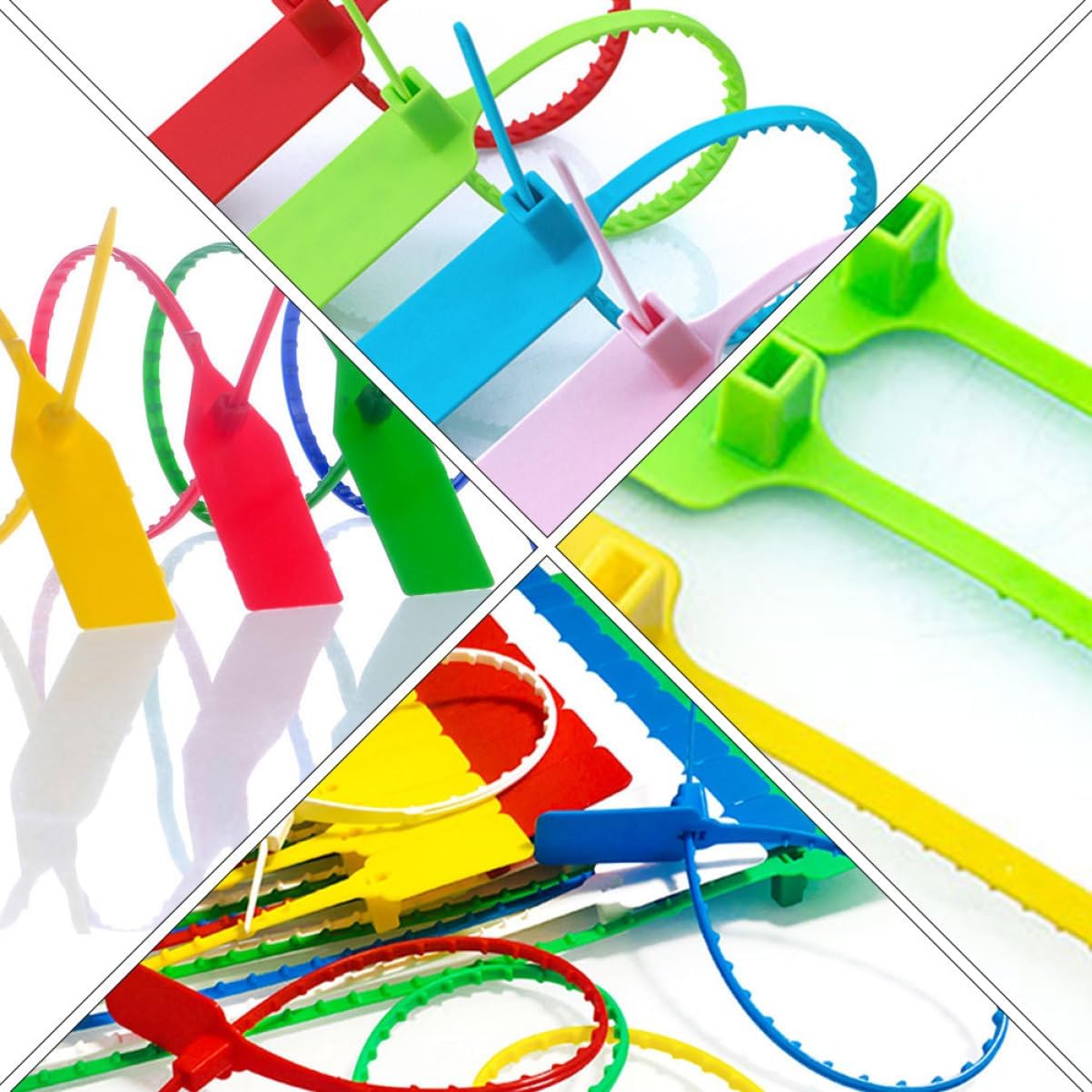 100pcs Plastic Security Tamper Seal Zip Tie for Logistics Packaging -Theft and -Exchange Use Self-Locking Tags for Containers and Trucks