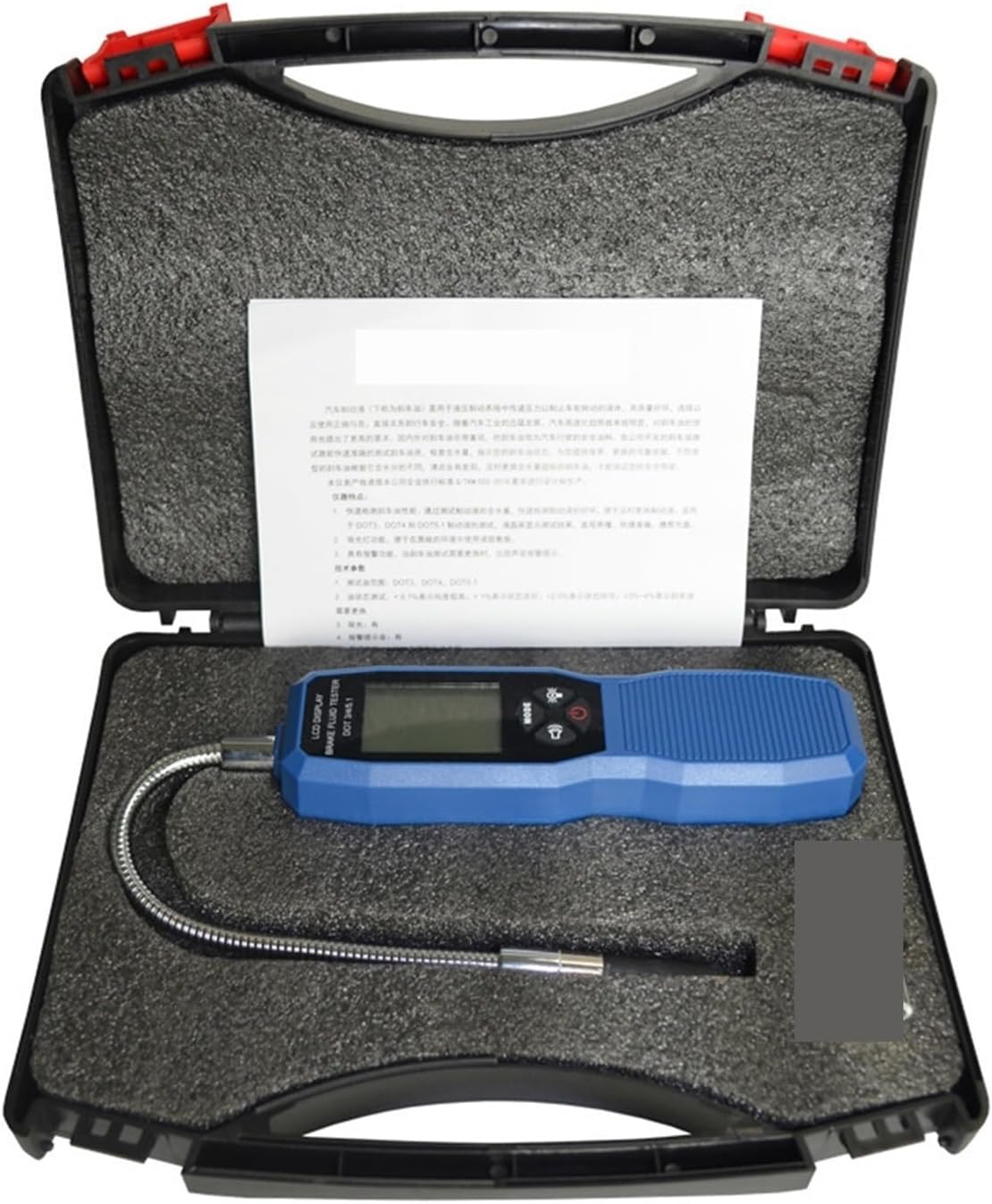 Brake Fluid Tester, Fuel Pressure Gauge Digital Fuel Pressure Tester Kit, Backlit Display