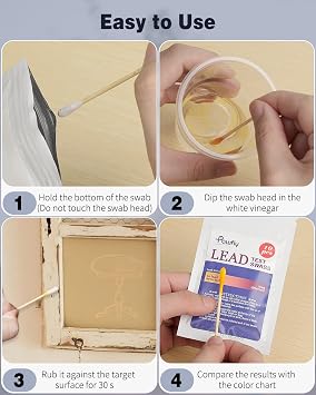 Pawfly 10 Pcs Lead Test Kit Rapid Home (Use Only with Vinegar)
