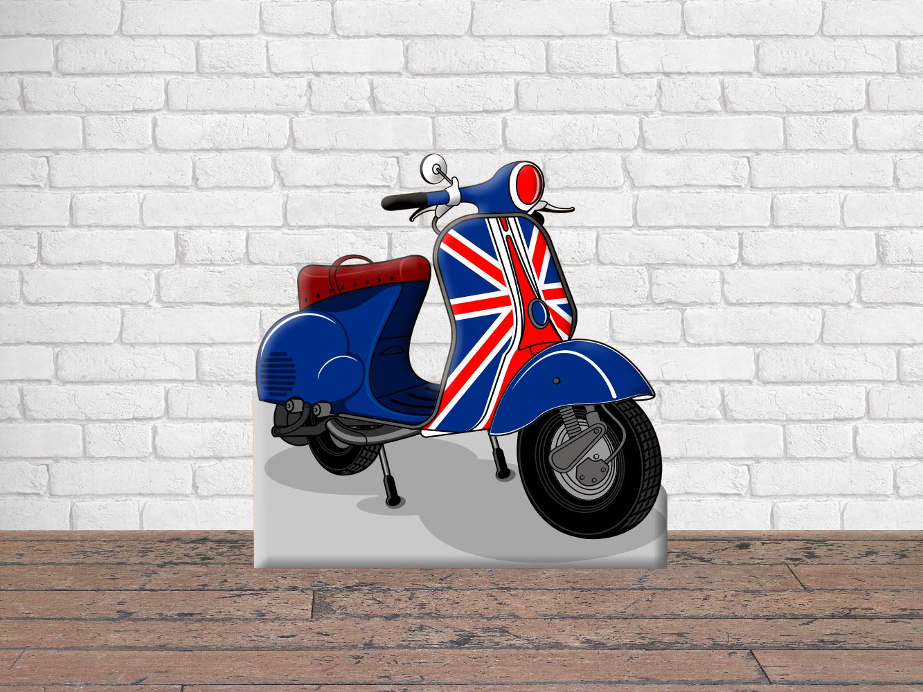 Oedim Photocall para Bodas en Pegasus Moto Inglaterra 150x150cm | Photocall Moto Inglaterra | Photocall Económico y Original | Photocall Troquelado