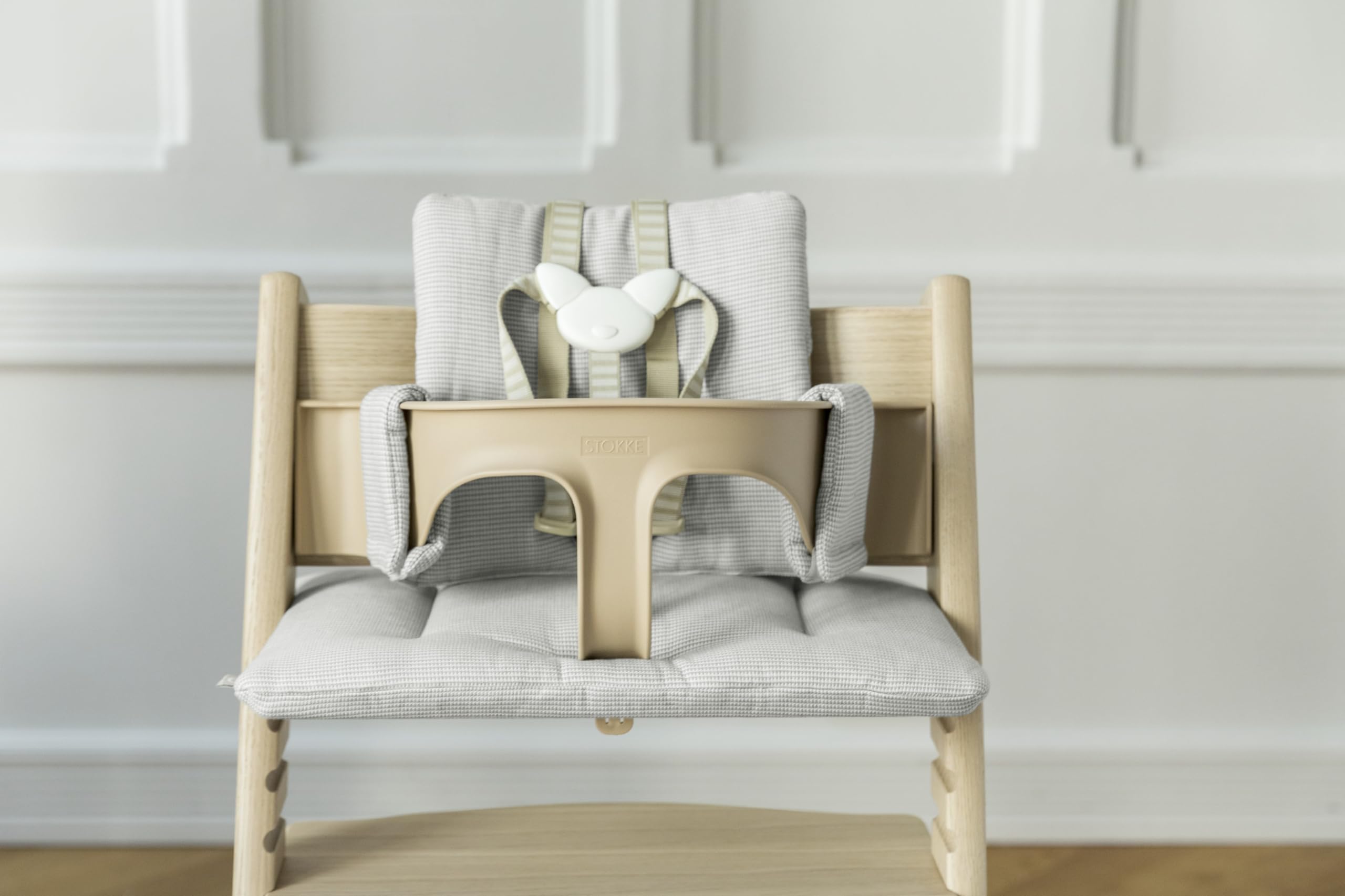 Coussin chaise haute Tripp Trapp coton bio Nordic Grey - Stokke