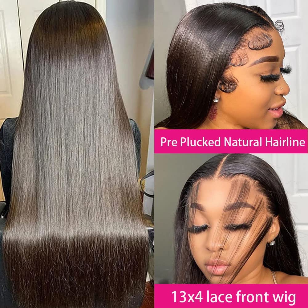 Perruque Brésilienne Cheveux Humains 22 Pouces - Bouclée - Densité 200 - Tulle Frontal 13x4 - Neuf Sans étiquettes