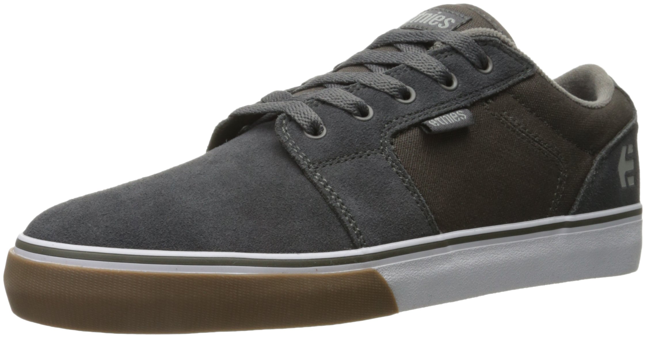 Etnies Barge LS – Classic Skate Look, Slim Vulcanized Silhoutte, Hefty Armored Collar, Reinforced Vulc