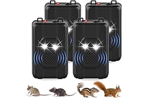 4 Pack Car Rodent Repellent Under Hood Ultrasonic Rat Repellent for Car
