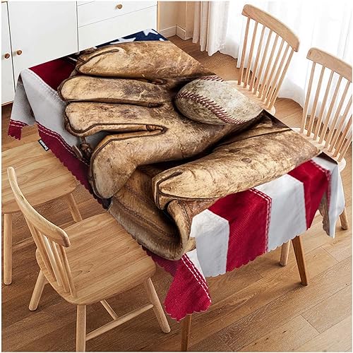 Swono Mantel rectangular de piñas, diseño de piñas hawaianas, hojas de palma, flores, mantel oblongo, de 52 x 70 pulgadas, para mesa de comedor,