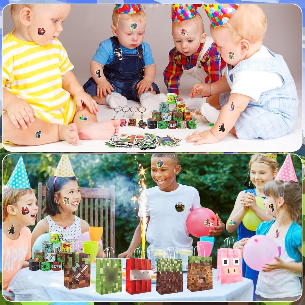 HYZMSZA 98 Pcs Jeu Vidéo Fête Anniversaire Cadeau, Cadeaux Fête