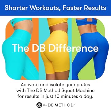 The DB Method DreamBelt Weight Belt Intensifies Workouts, Home or Gym Workout Equipment, Weighted Belt for Hip Thrust, Squat, Strength Training, Helps Minimize Exercise Injury Risk, 10 lbs