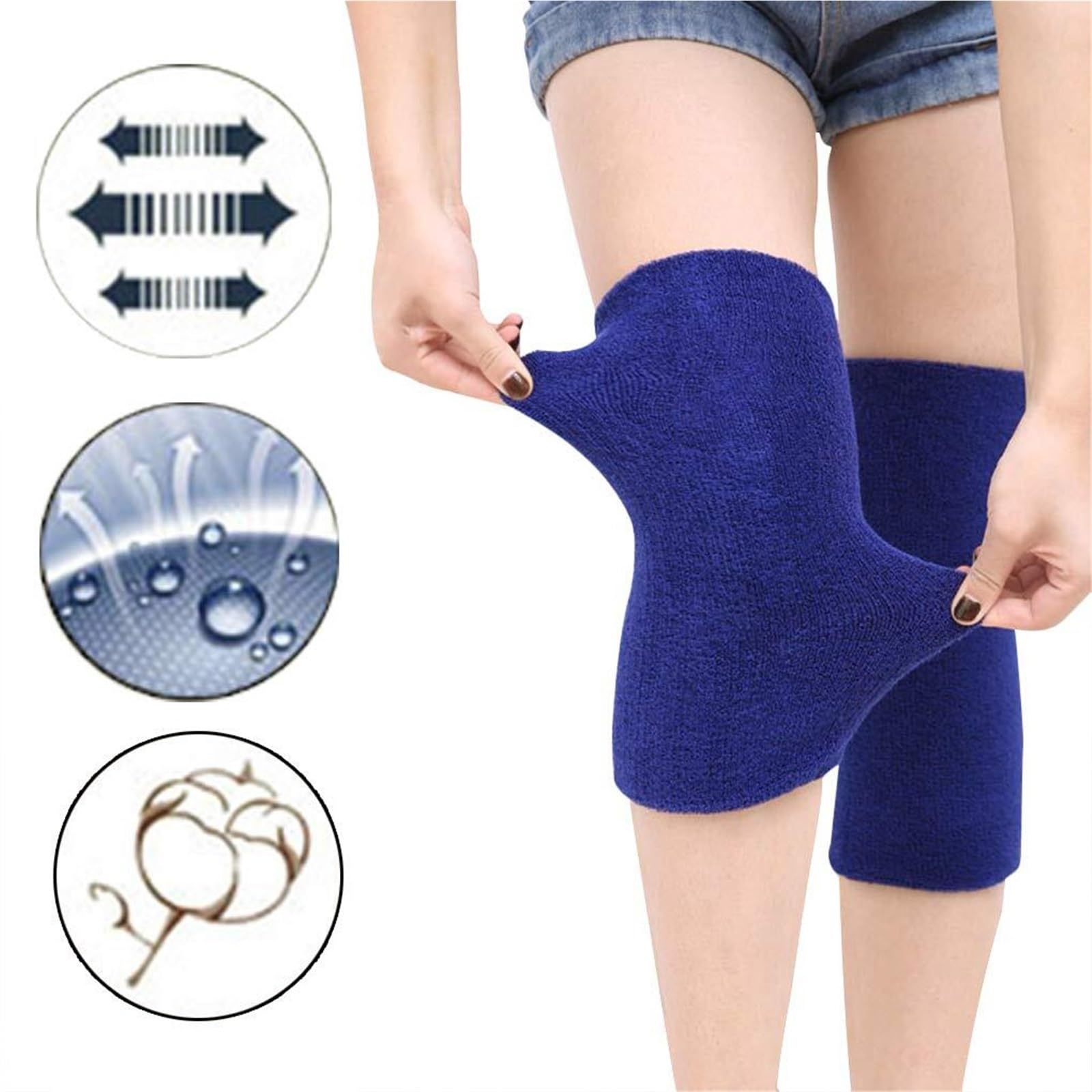 Ginocchiera Ginocchiere Calde E Antivento da Uomo Donna Adatte for Gli Sport all'Aria Aperta Supporto Ginocchio