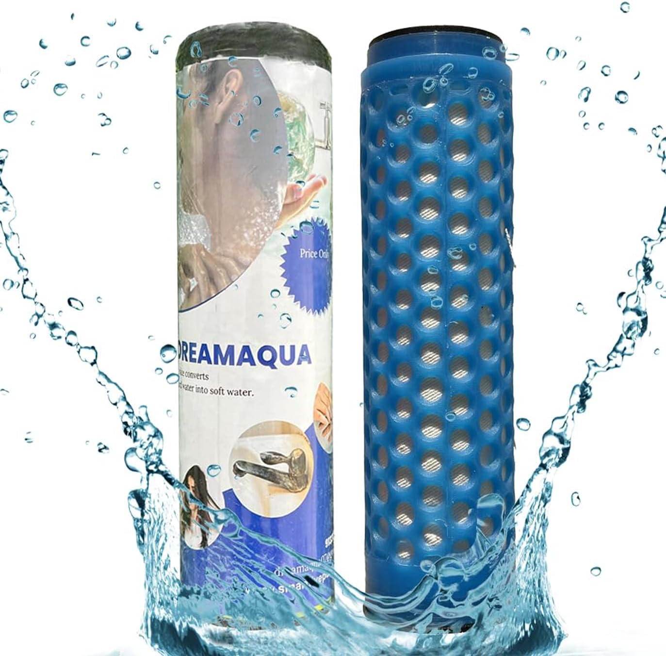 Dream Aqua Hard Water Softener - Complete House Protection | Protects Taps, Pipes & Bathrooms, Reduce Hair Fall, Skin Issues, Prevent from Kidney Stones & Safeguard Appliances | 1 Year Life