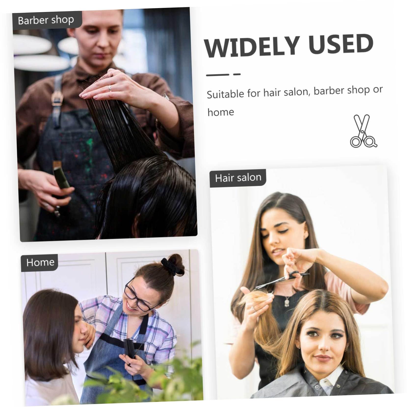 Ipetboom 3stücke Professionelle Haarschneideschere Für Friseure Und Barbershops Schwarze Haarschneider Für Präzise Schnitte Und Bequemes Styling Für Salongebrauch