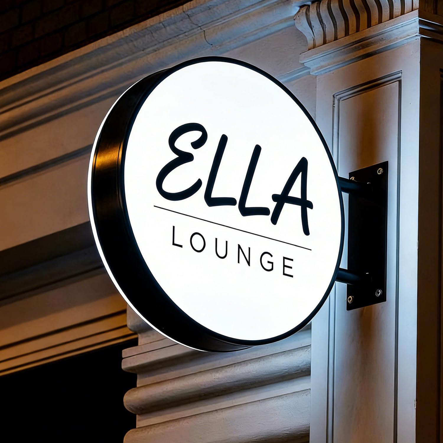 Insegna Luminosa LED Personalizzata Monofacciale e Bifacciale per Esterni, Insegna Pubblicitaria con Logo Retroilluminato, Segnaletica LED Impermeabile per Negozi, Bar, Ristoranti e Saloni