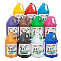 Vista 13 de Colorations Pintura de témpera sin parabenos para niños, 1 galón, azul vibrante. No tóxica y fabricada en los Estados Unidos, imprescindible