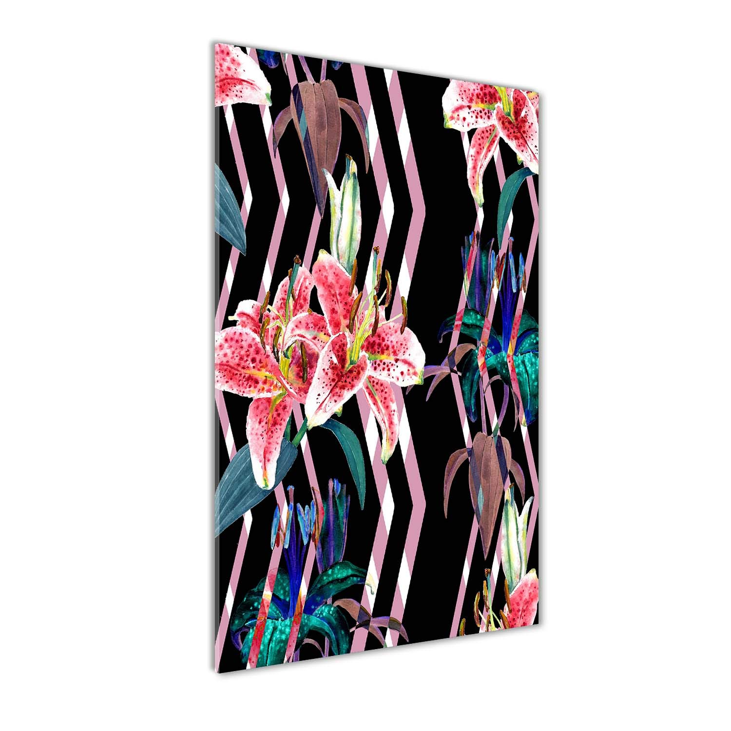 Tableau en Verre Acrylique Tulup pour Illuminer votre Salon avec une Déco Murale Florale