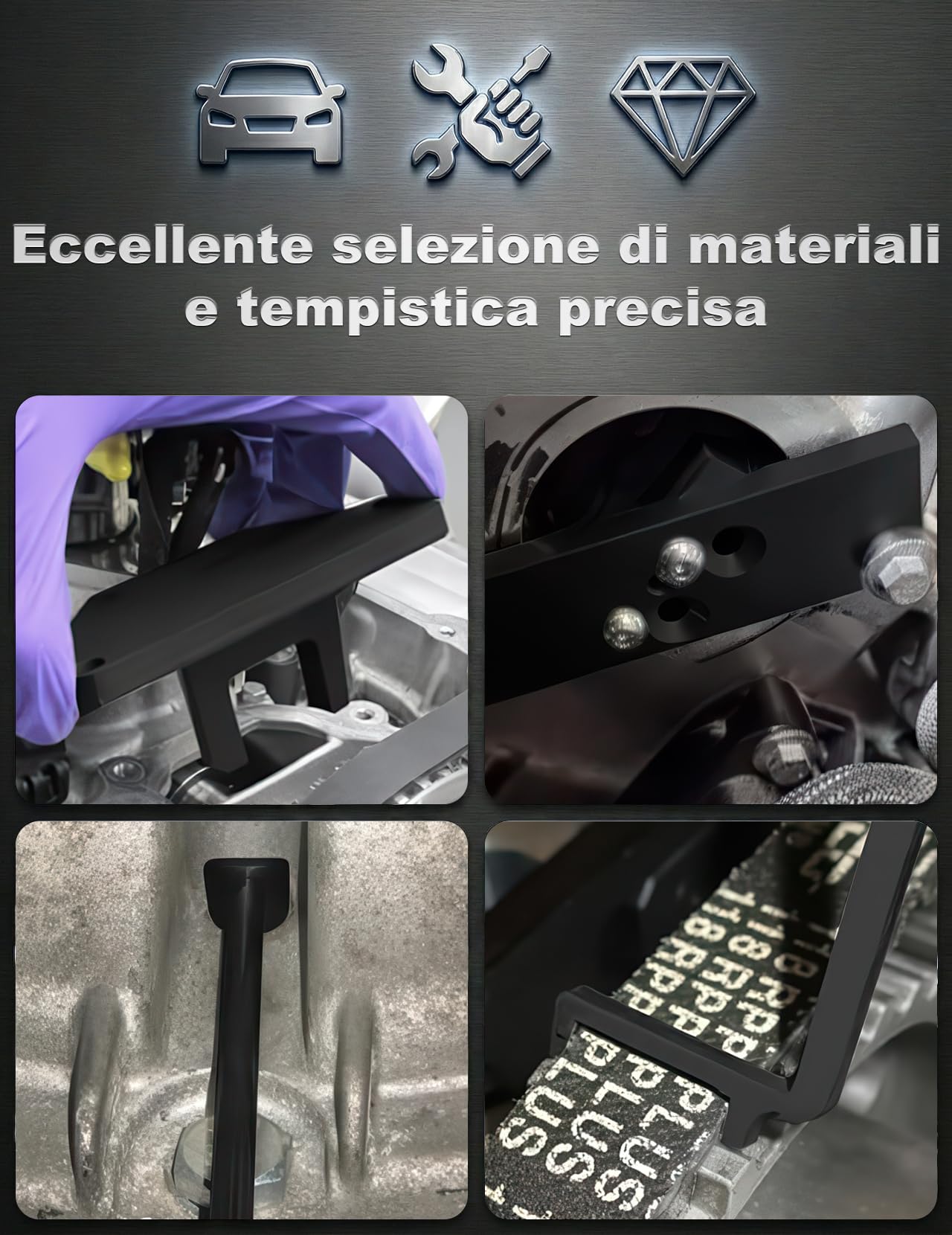 Kit di Utensili per la distribuzione Motore 7 Pezzi per Citroen Peugeot Opel 1.2 PureTech, Strumenti Completi di Blocco Albero a camme e volano Incluse Tutte e 5 Le Parti Funzionali