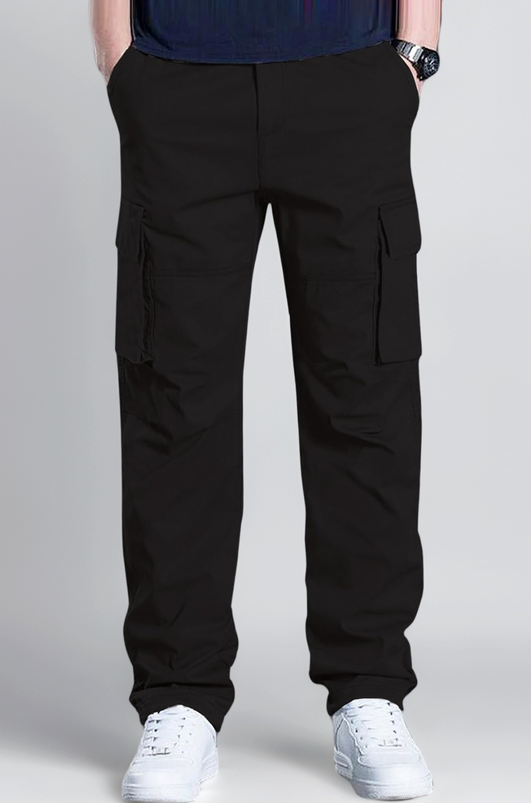 Men's Regular Fit Low Rise Cargos Trousers | Cargo Track Pant | Loose Fit | Regular Trouser Loose Fiting | Treck Pent with Multiple Pockets