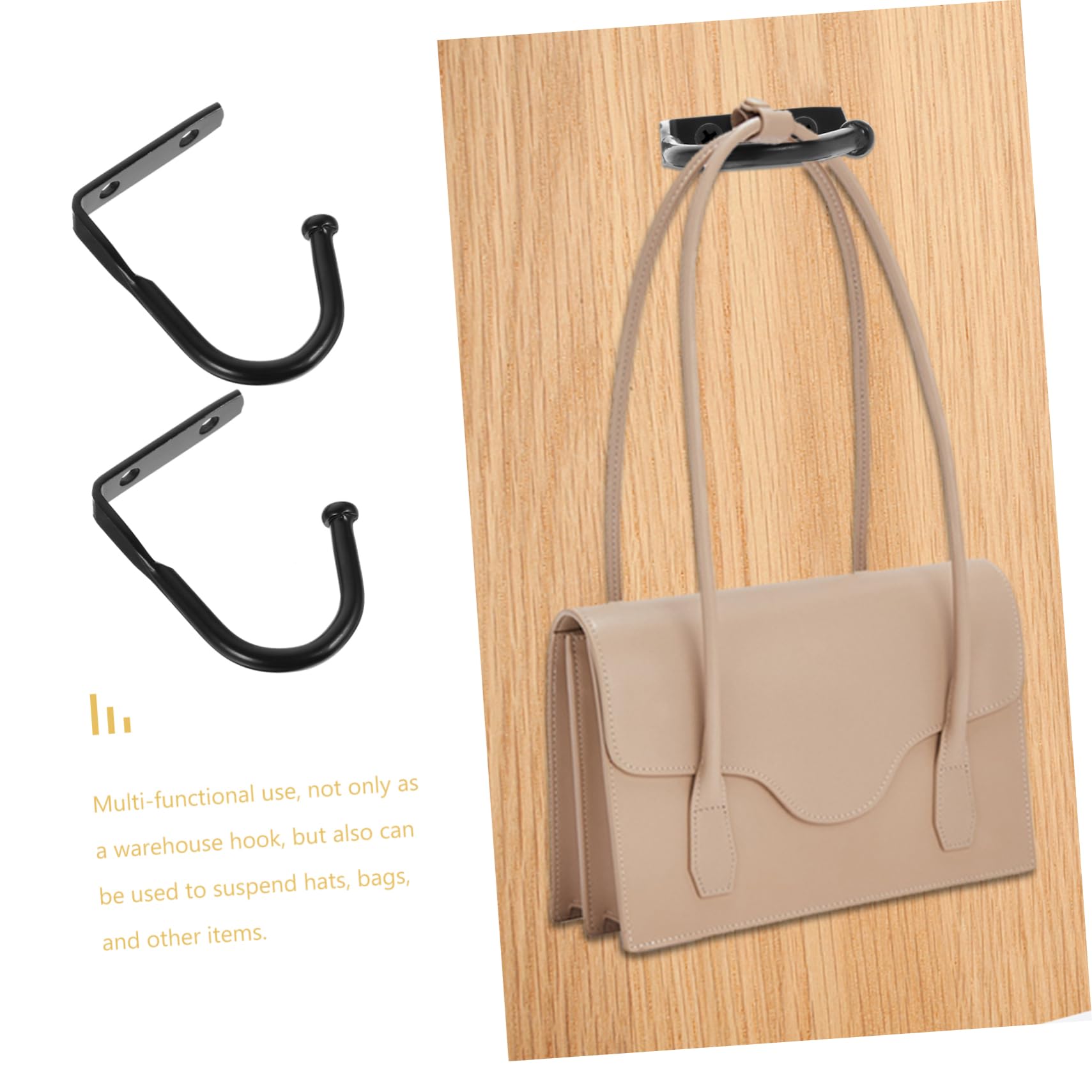 HEALEEP Utility Hooks for Pack Metal Wall Coat Hooks Decorative Hangers for Wall