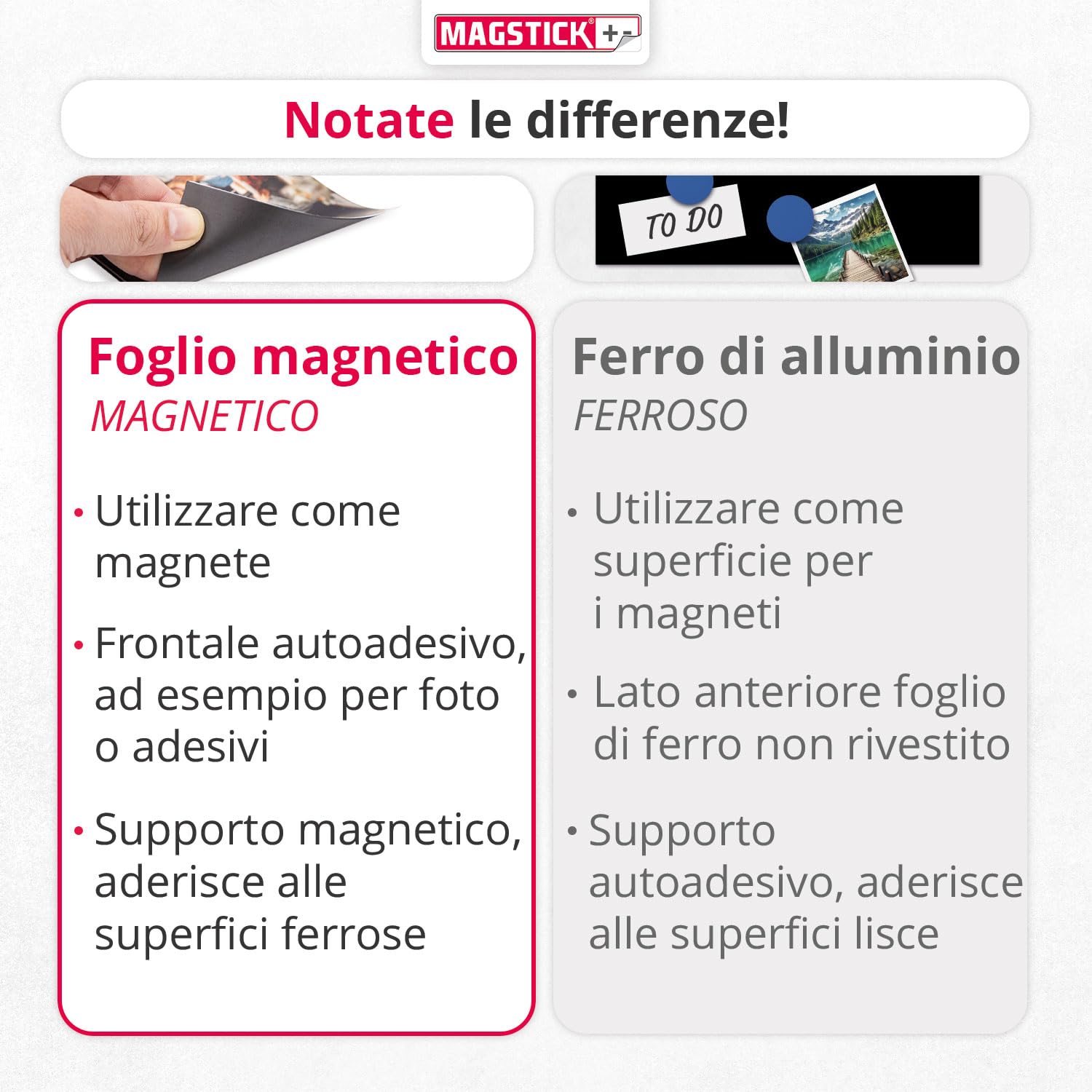 Pellicola magnetica I 10 pezzi I DIN A4 I flessibile autoadesiva ritagliabile magnetica per il fai da te per punzonatura fogli magnetici I mag285