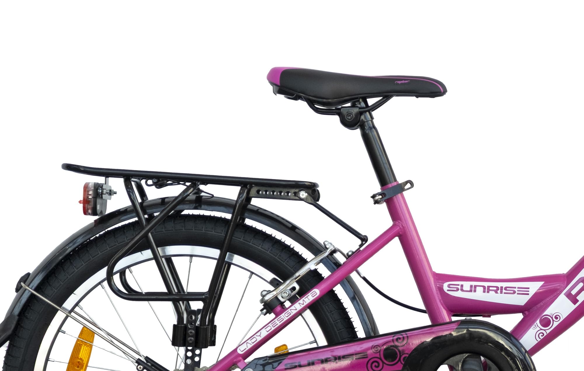Rezzak 20 Zoll Kinderfahrrad Mädchenfahrrad City Bike Mit Rücktrittbremse RH 33 Pink Weiss Neu -044 Sport & Freizeit