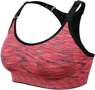 FENGYAO Sports Bra Wireless Sports Bra Top Women, Quick Dry Padded Yoga Sports Bra, Push Up Running Gym Fitness Bra For Fitness