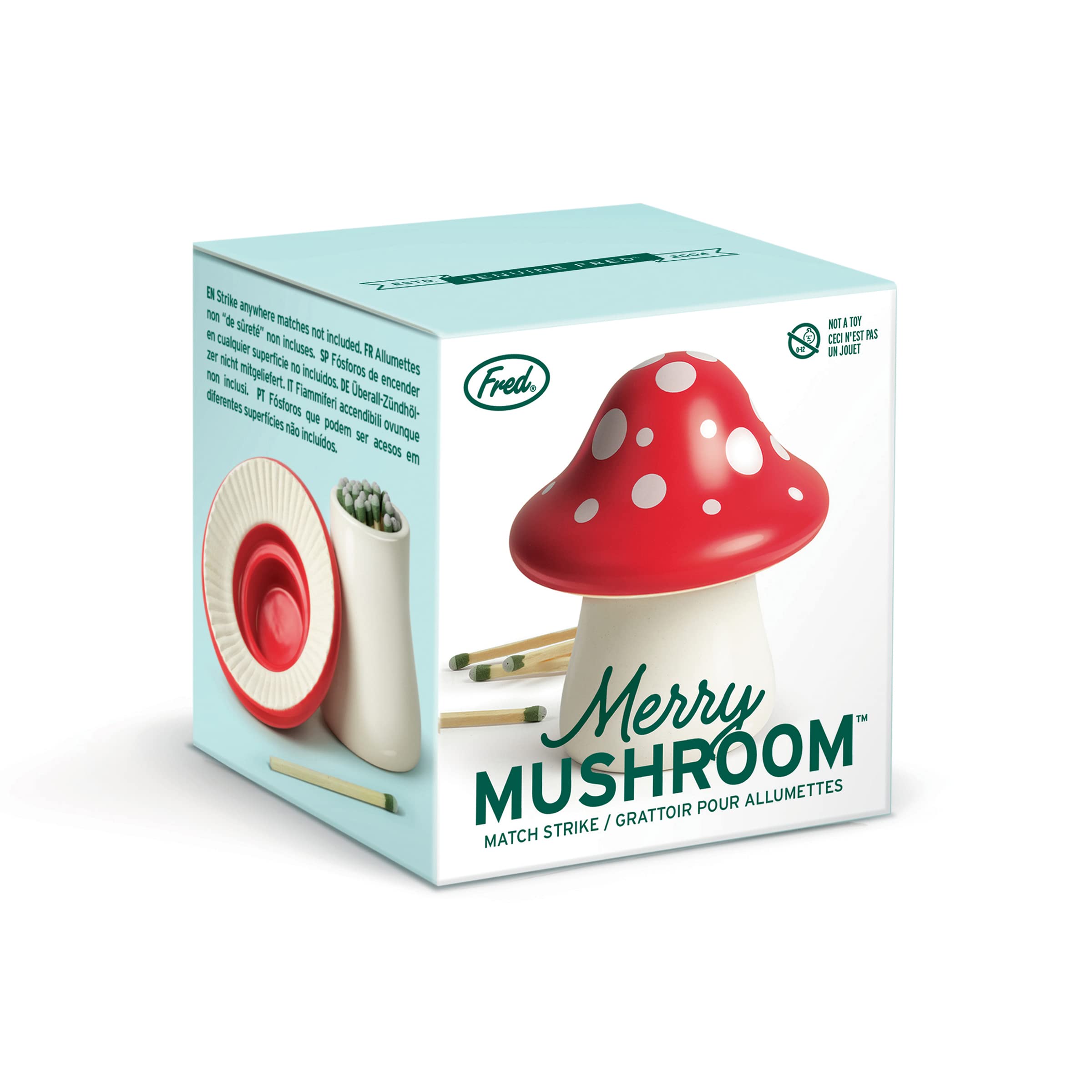 Amazon.com: Genuine Fred Merry Mushroom, Decorative Ceramic Match 