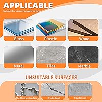 Vista 7 de Cinta de doble cara resistente, cinta de doble cara para paredes, 48 almohadillas adhesivas impermeables de 2 caras, 1.96 x 1.18 pulgadas, espuma