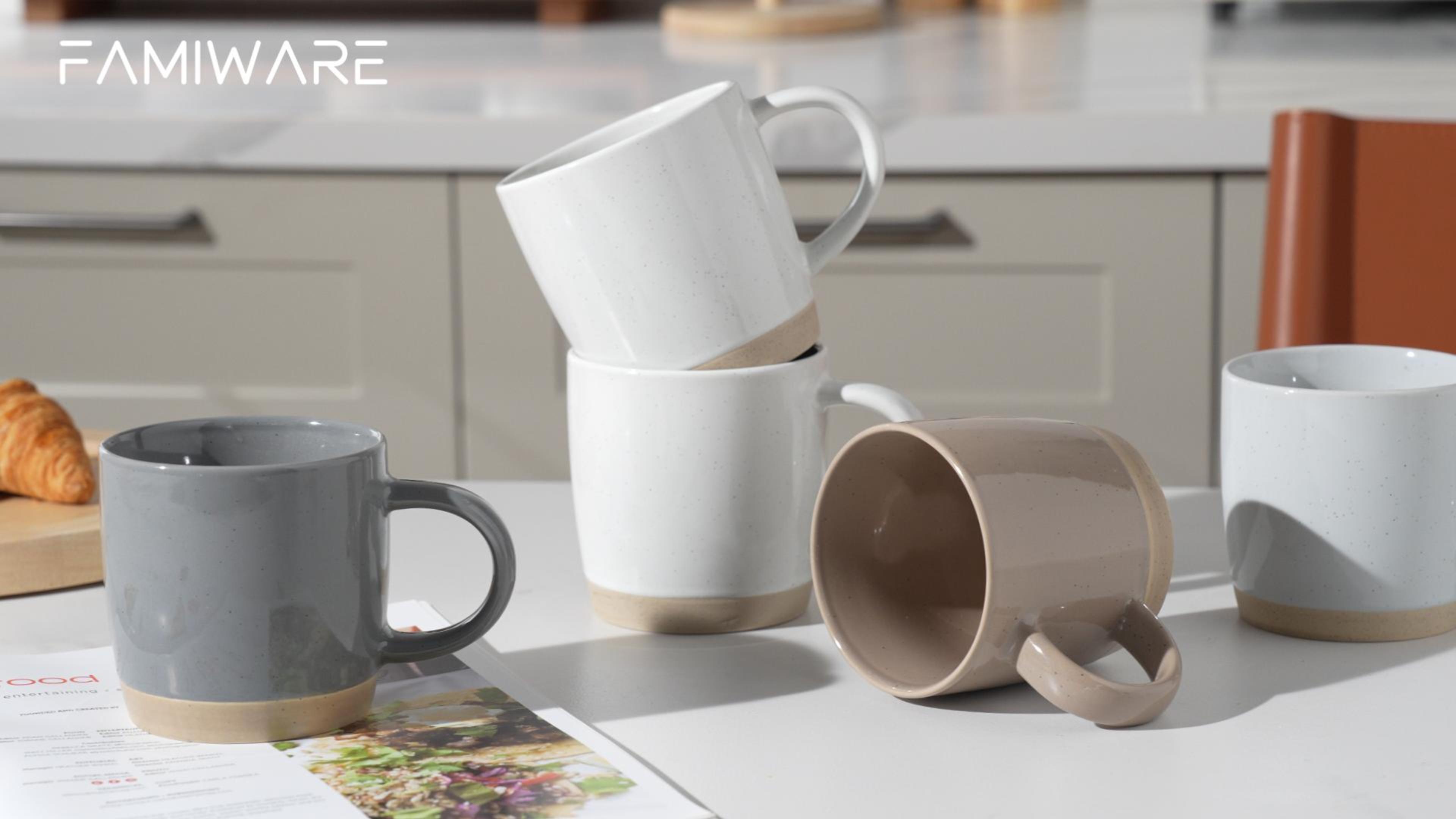 Set de 6 tazas de café Stoneware 13 oz miniatura 7