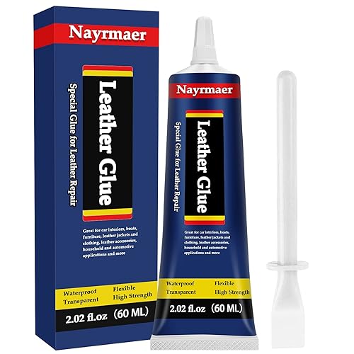 Pegamento para cuero, adhesivo especial para tela, permanente, transparente, lavable para piel y diferentes materiales (pegamento para cuero, 2.1