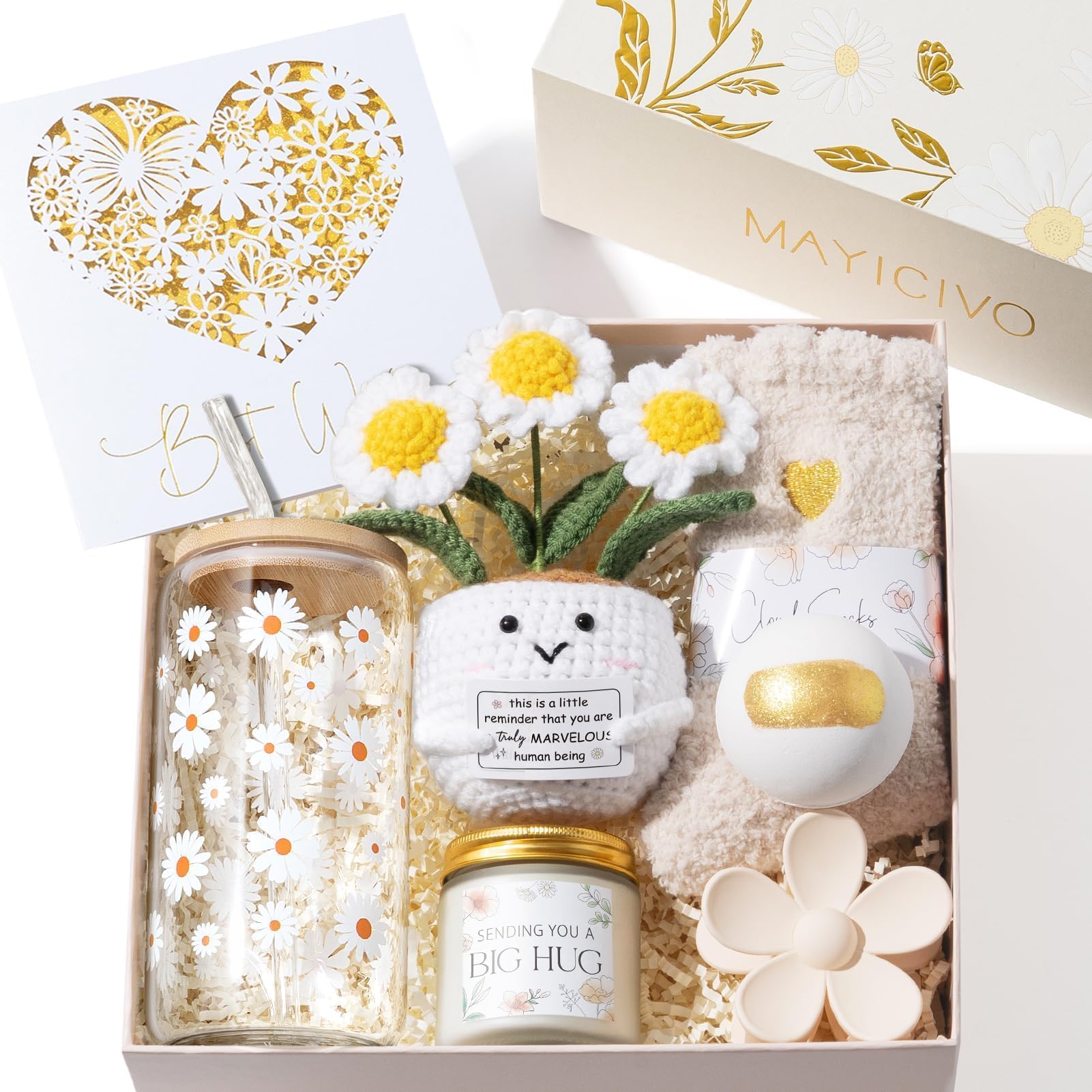 Birthday Gifts for Women Care Package Get Well Soon Gift Baskets, Unique Self Care Spa Gift Set for Women, Thinking of You Inspirational Christmas Gifts for Mom Her Best Friend Sister Teen Girls Wife-image-49