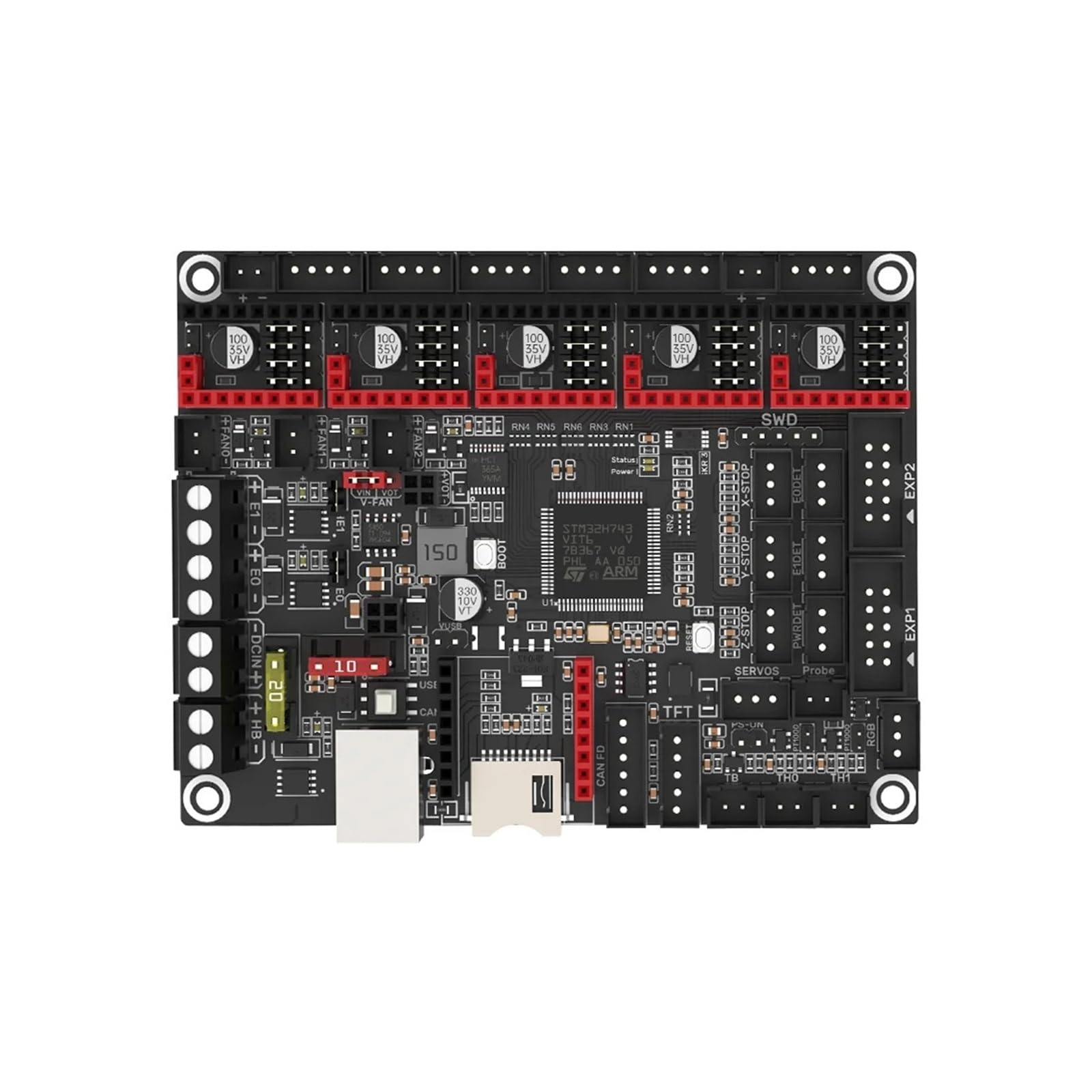 Scheda di controllo SKR 3 a 32 bit compatibile con Ender 3/5 | Supporto TMC2209, compatibile con EZ5160 Pro, predisposizione for Raspberry Pi, design multi-interfaccia(Only The Board)